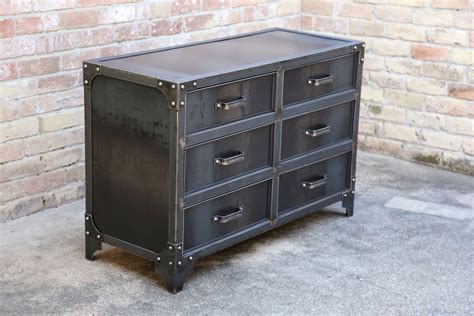 sheet metal dresser|modern metal dresser.